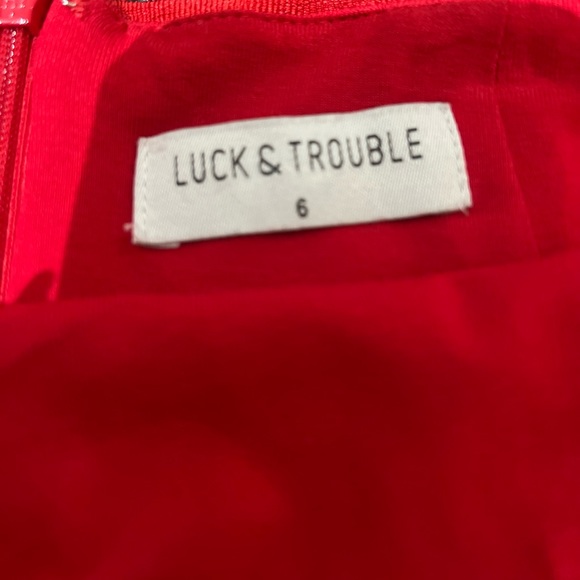 Luck & Trouble Split Front Mini Skirt - Picture 2 of 2